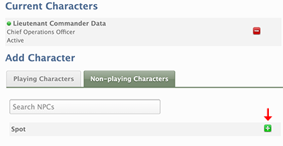 Add Character