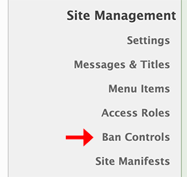 Ban Controls location