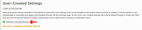 Add setting location